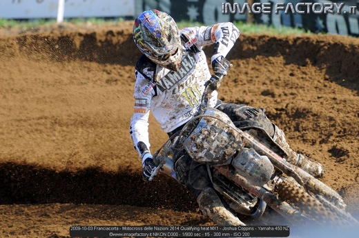 2009-10-03 Franciacorta - Motocross delle Nazioni 2614 Qualifying heat MX1 - Joshua Coppins - Yamaha 450 NZ